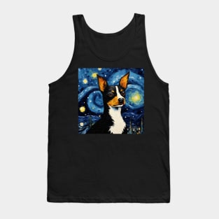 Rat Terrier Starry Night Tank Top